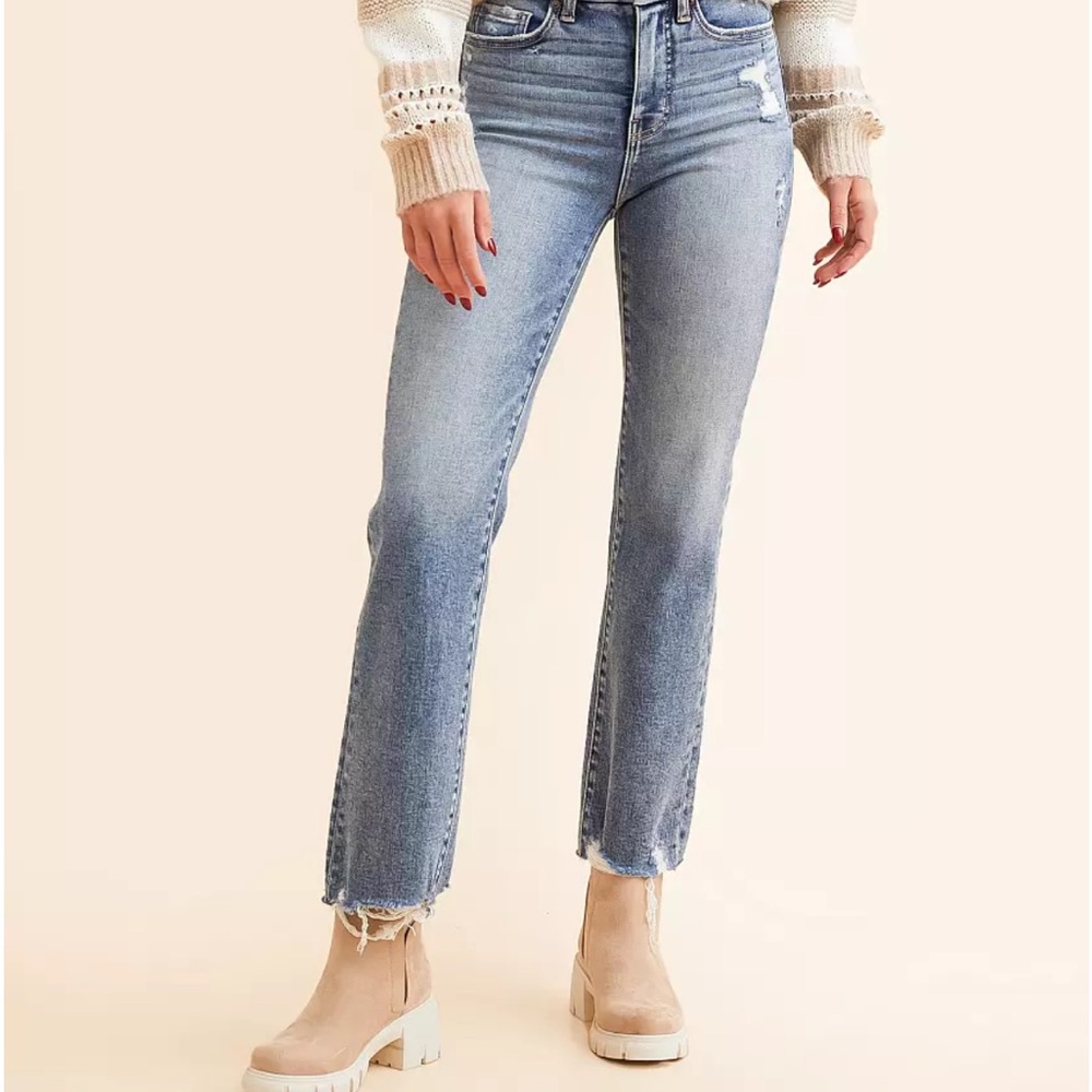 BKE Billie Cropped Straight Stretch Jeans NWOT Size 28x28